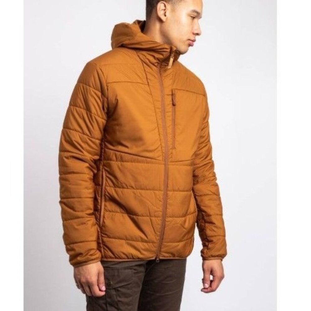 Fjallraven Keb Padded Hoodie Jacket in Chestnut Size X-Large